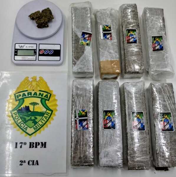 PM apreende quase 5kg de maconha e prende homem envolvido com o tráfico no bairro Costeira