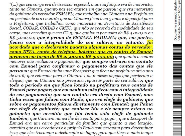 Justiça condena Esmael Padilha a quase 30 anos de prisão pela prática de rachadinha