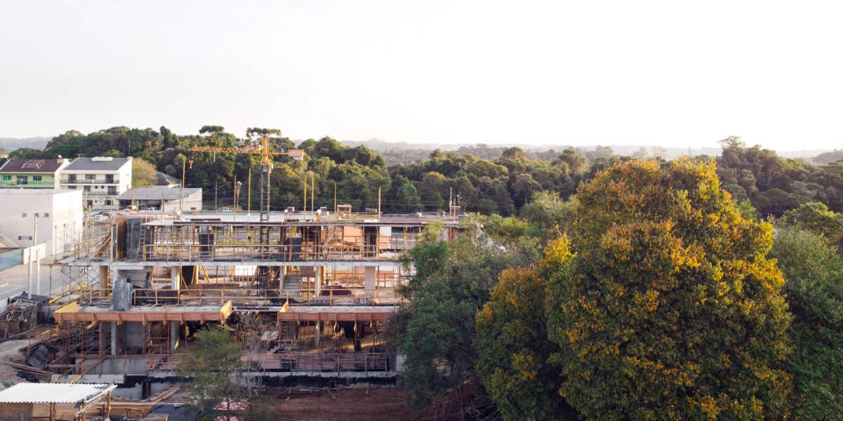 Obras do Edifício Lyra, o 1º residencial de alto padrão de Araucária, estão em ritmo acelerado