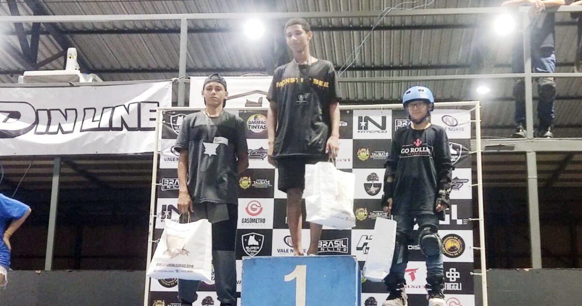 Enzo Mesquita conquista dois pódios no Brasileiro de Patins Street