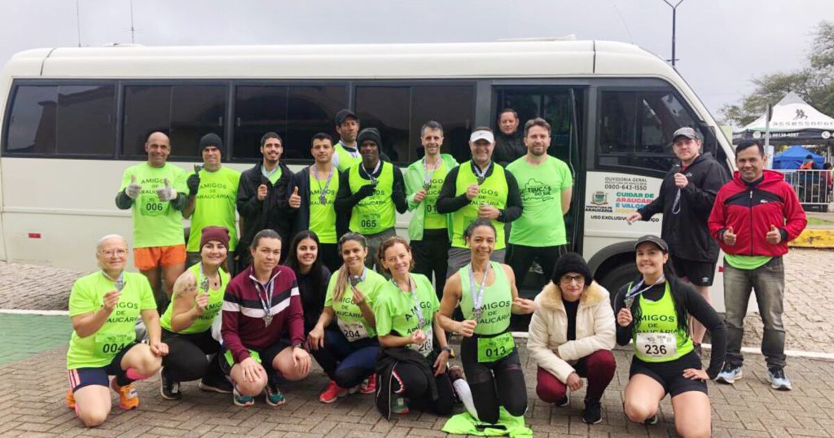 Equipe Amigos de Araucária conquistou pódios na Corrida de Tijucas do Sul