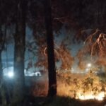 Noite de sábado termina com incêndio no bairro Costeira