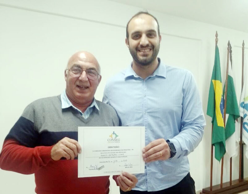 Conseg Araucária entrega Diplomas de Gratidão a cidadãos que deram contribuições na área de segurança