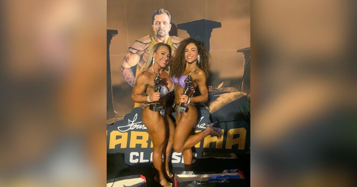 Gabriela e a mãe Amanda disputam Campeo­nato Nacional, filha conquista dois títulos