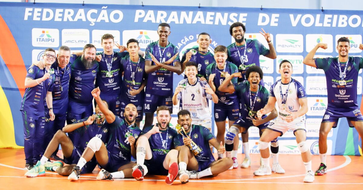 Araucária Vôlei é campeão do Paranaense e já pensa na disputa da Superliga B