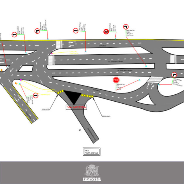 Obras de revitalização da Avenida dos Pinheirais causam diversas mudanças no trânsito do entorno da Av das Araucárias