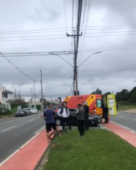 Imagem de destaque - Acidente envolvendo carro e bicicleta