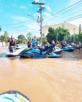 Imagem de destaque - Voluntários de Araucária que estão no RS relatam o drama das famílias 