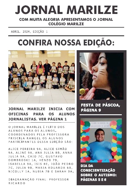 Imagem de destaque - Professora do Colégio Marilze cria jornal para incentivar escrita e leitura