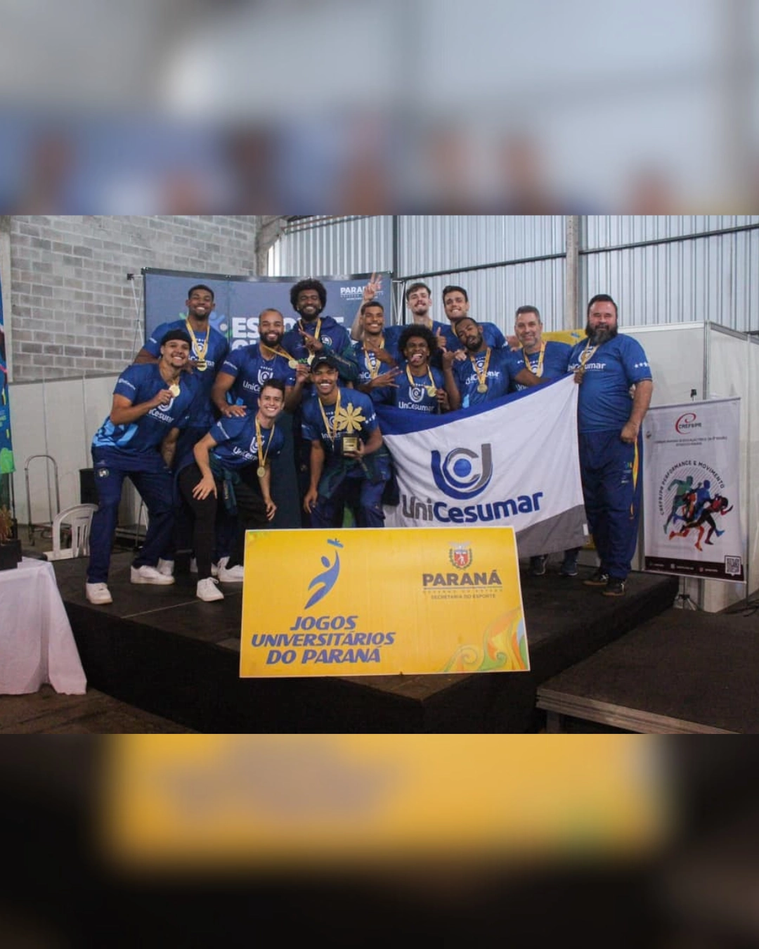 Imagem de destaque - Araucária Vôlei/Unicesumar é bicampeão invicto dos Jogos Universitários do Paraná