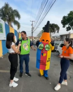 Lançamento do mascote “Alelápis” no Colégio Algavira