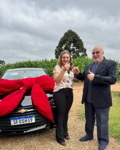 Cliente da área rural de Araucária ganha carro do Condor