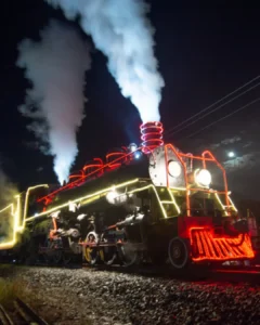 Maria Fumaça iluminada da Rumo fará parada em Araucária no sábado (07)