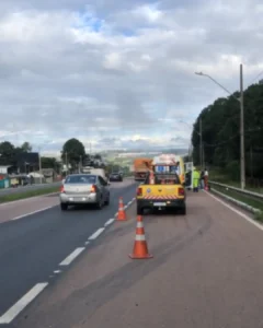 Queda de moto foi registrada na Rodovia do Xisto